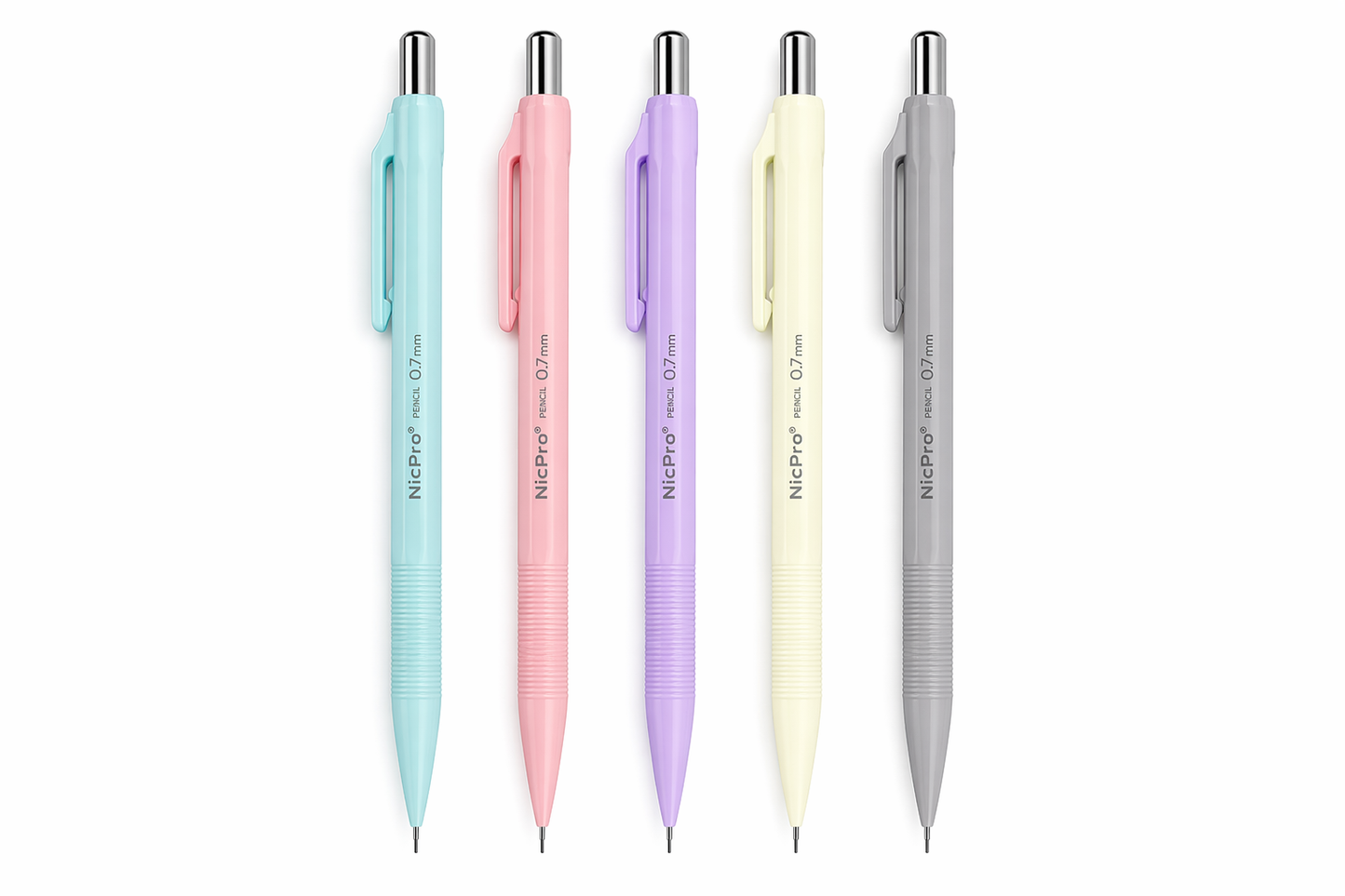 Pastel Mechanical Pencil (.7mm) | Refillable | 5 Colors