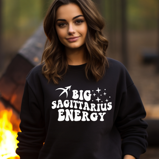 Big Sagittarius Energy Crewneck – Creative Culture Thread Bar