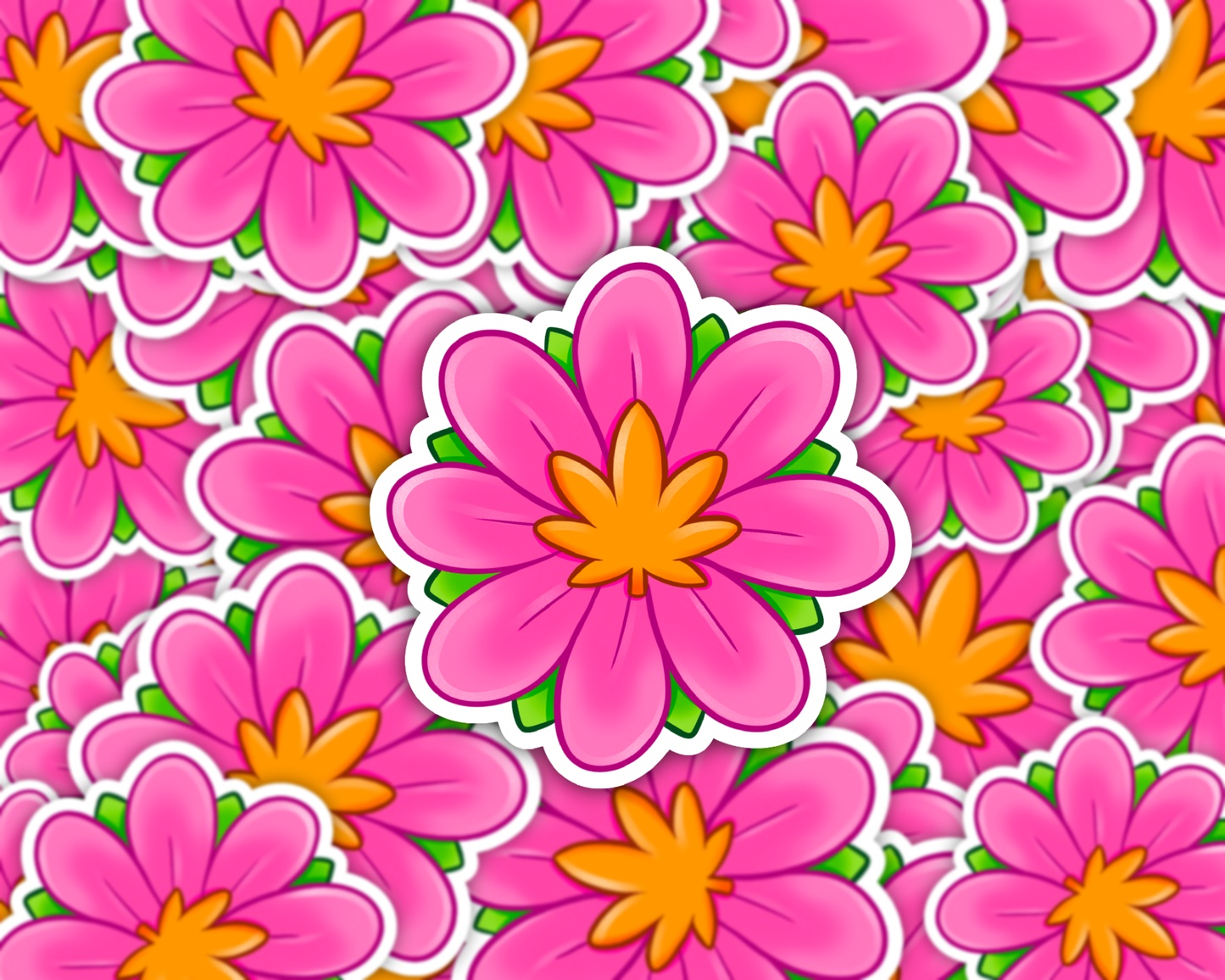 Petal Pop Flower Vinyl Sticker