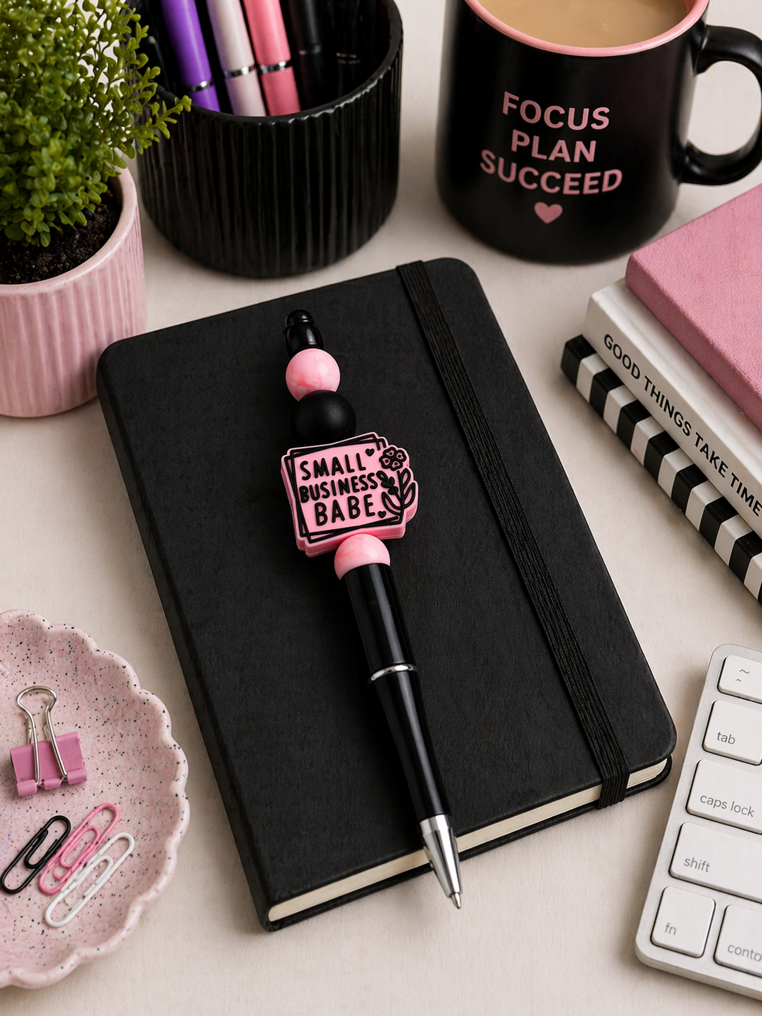 Small Business Babe Beaded Pen