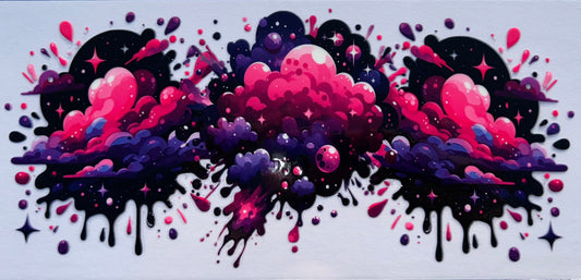 Cosmic Drip Explosion UV DTF Wrap