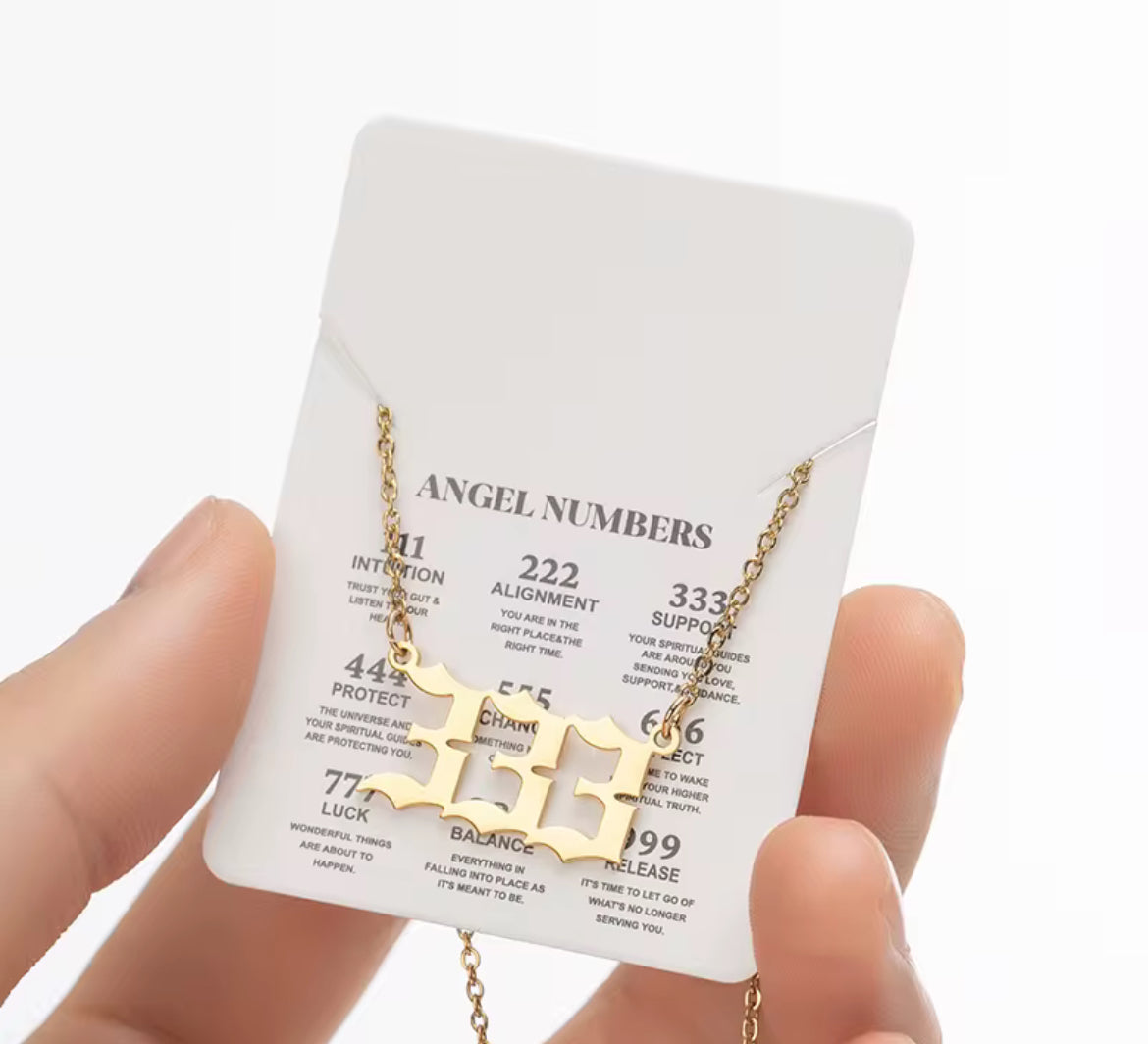 ✨ Angel Number Necklace | 111, 222, 333 & More