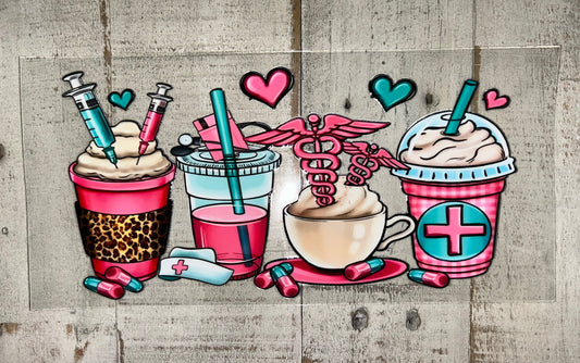 Nurse Fuel – Coffee Edition UV DTF Wrap