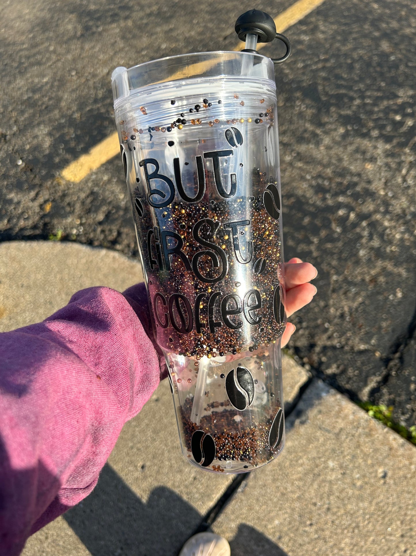 But First Coffee Crystal Luxe 40oz Cup