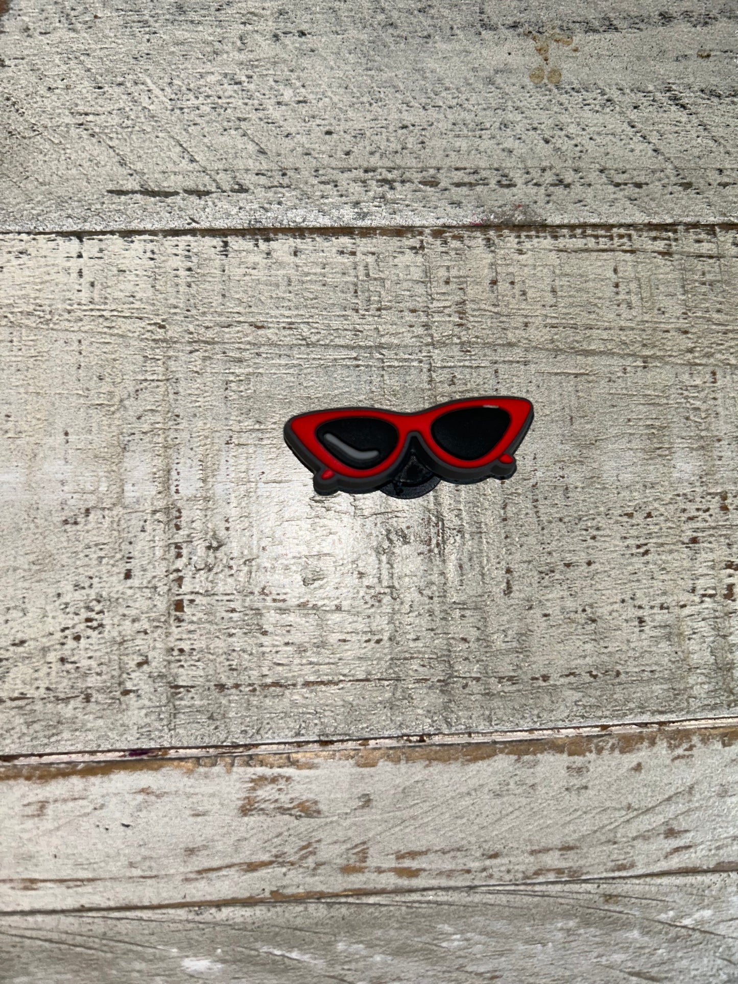 Red Sunglasses Shoe Charm