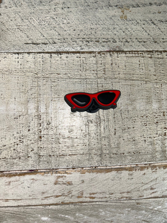 Red Sunglasses Shoe Charm