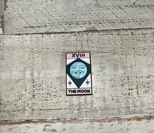 The Moon Card Shoe Charm