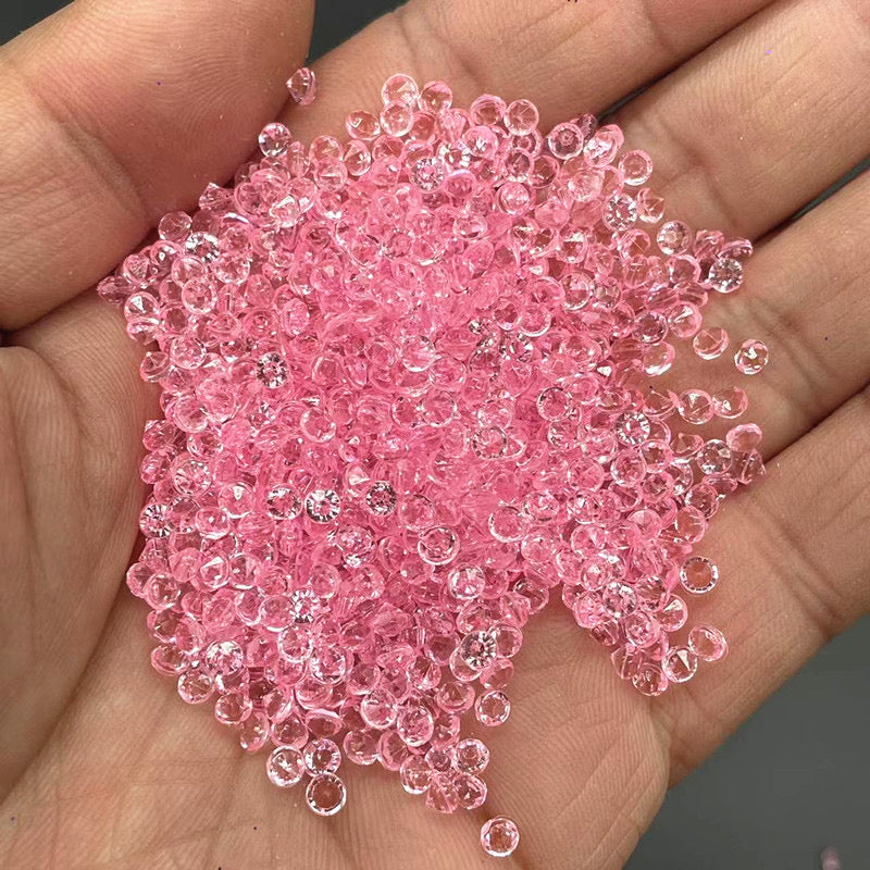 Pink 3mm Pointback Crystals