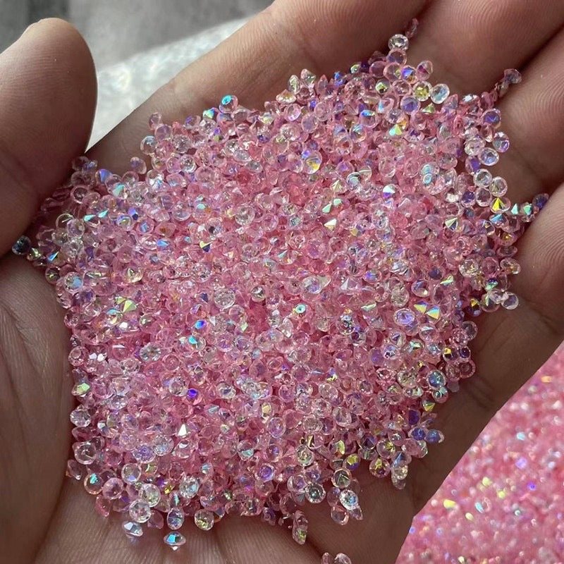 Light Pink AB 3mm Pointback Crystals