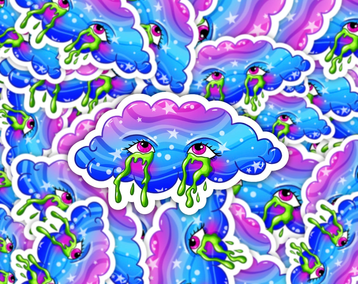 Cosmic Cry Cloud Vinyl Sticker