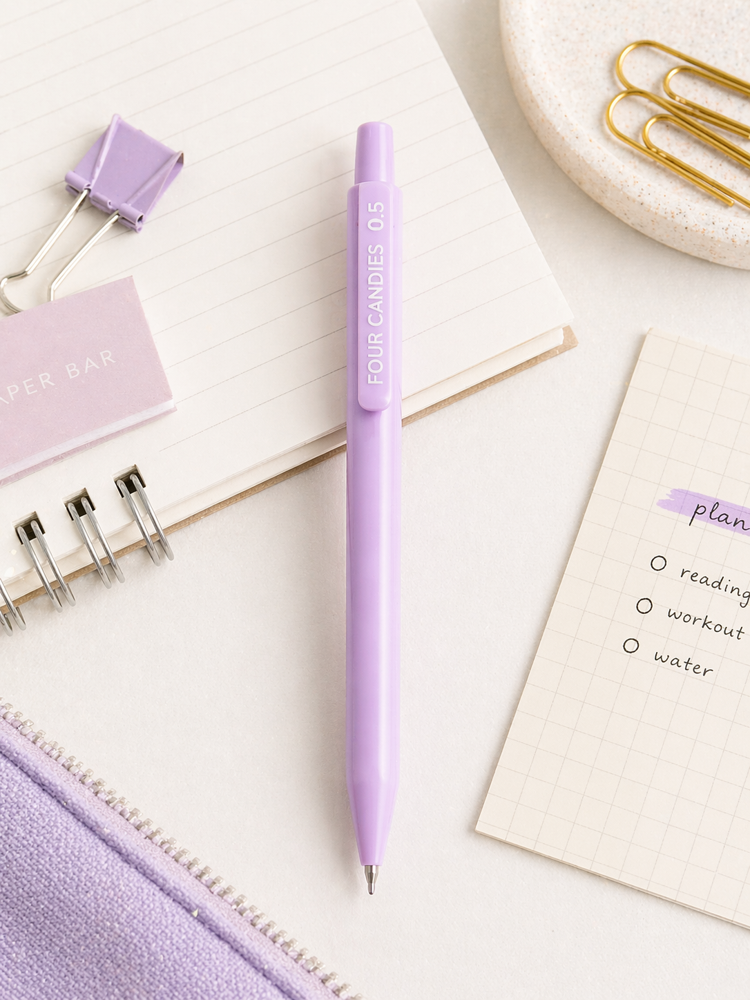 Pastel Mechanical Pencils — 0.5 & 0.7 mm (5 Colors)