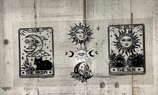 Sun & Moon Tarot UV DTF Wrap