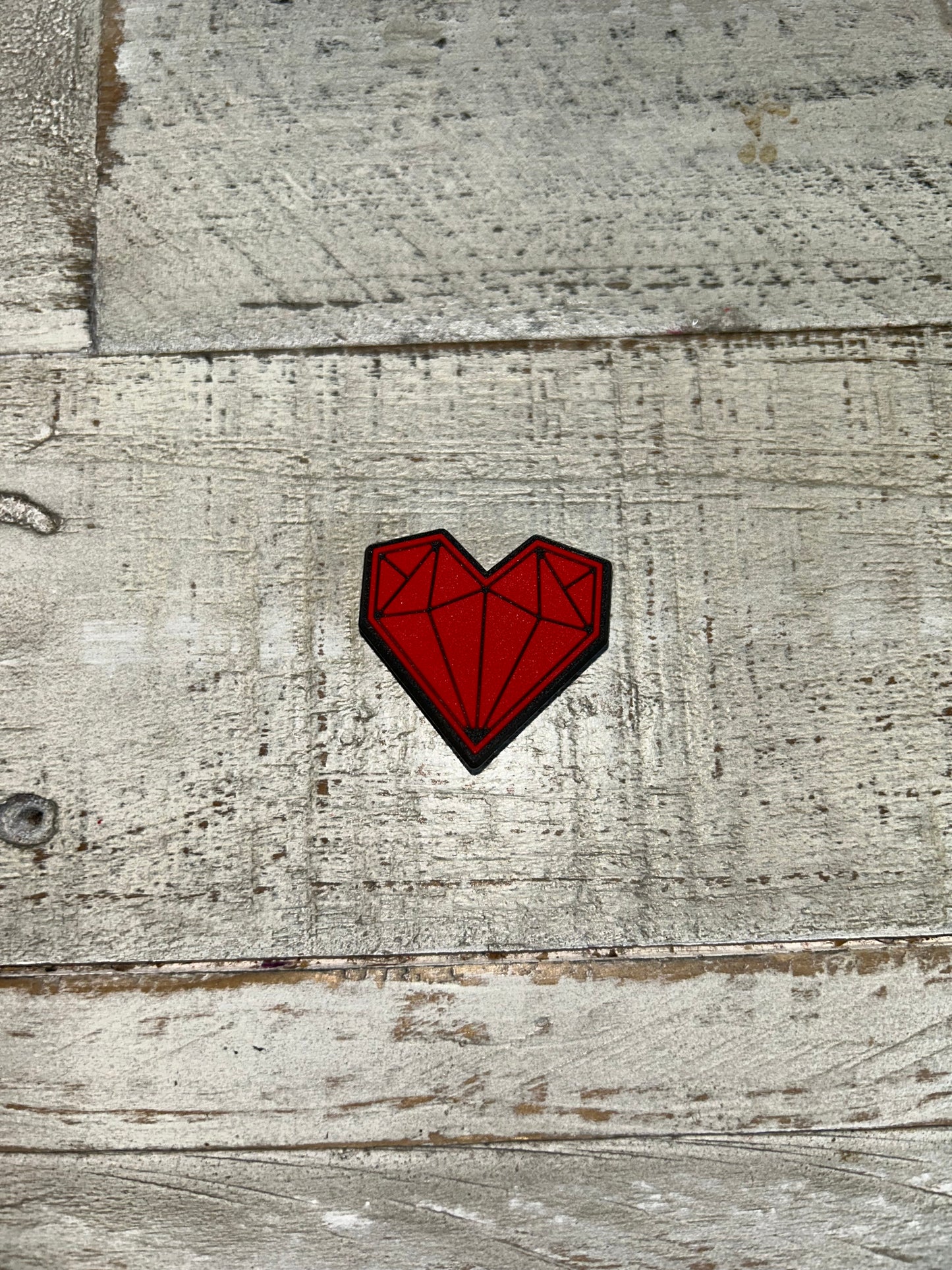 Red Heart Shoe Charm