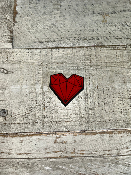 Red Heart Shoe Charm
