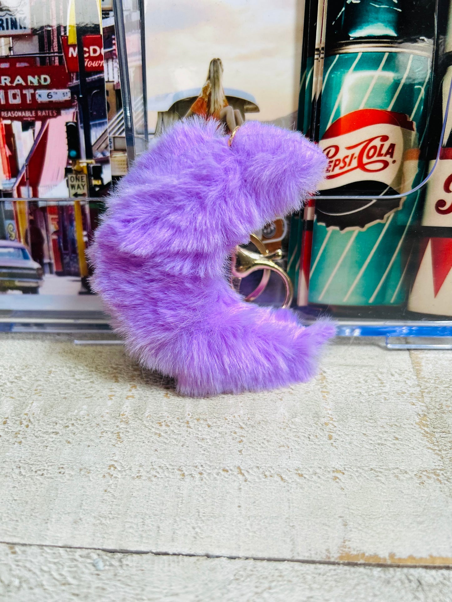 🌙 Lunar Glow Pom Keychains