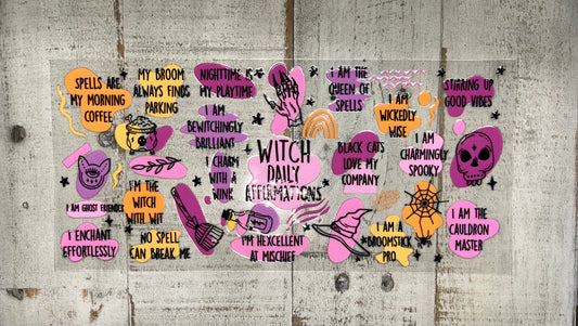 Witchy Daily Affirmations UV DTF Wrap