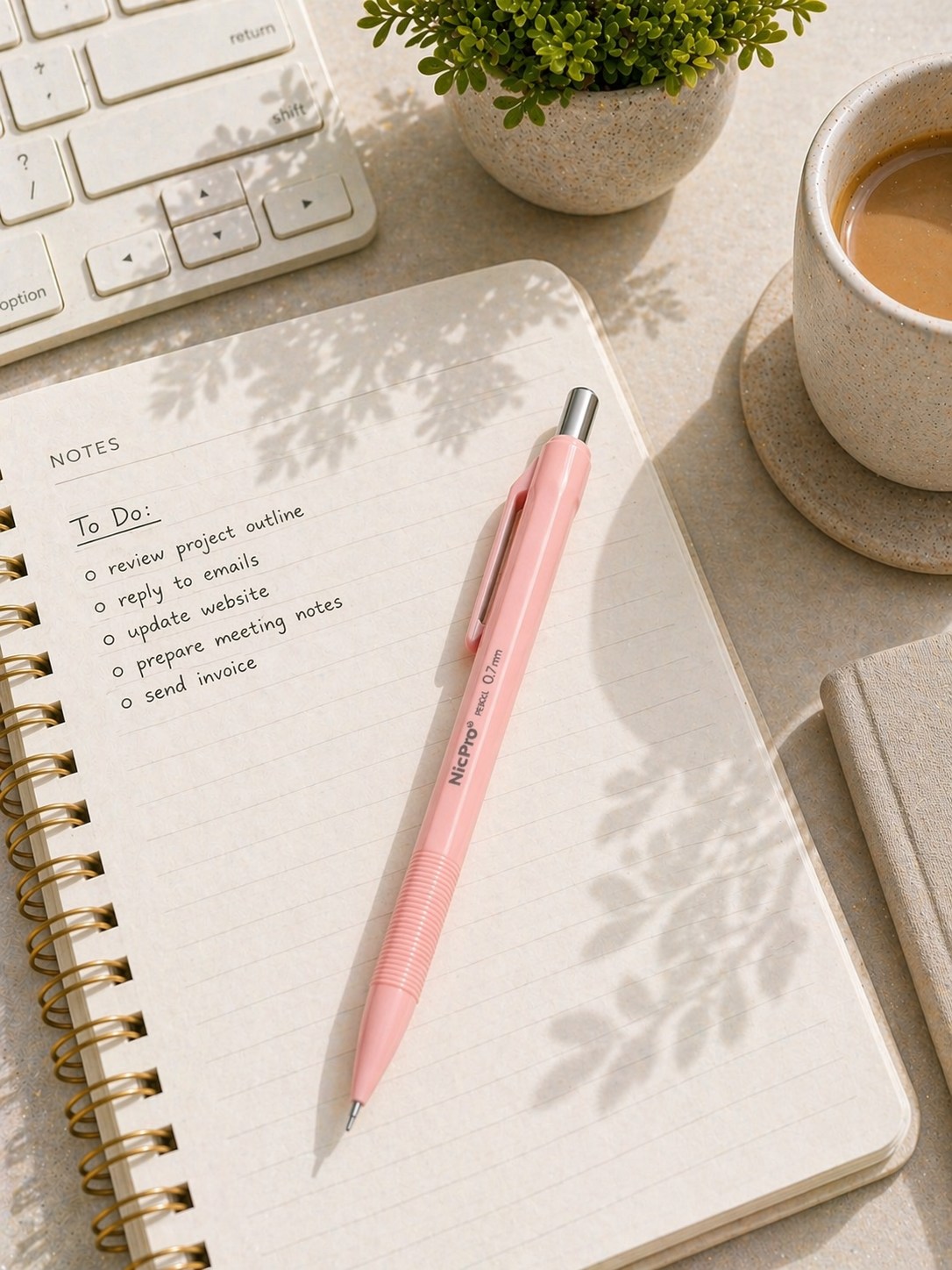 Pastel Mechanical Pencil (.7mm) | Refillable | 5 Colors