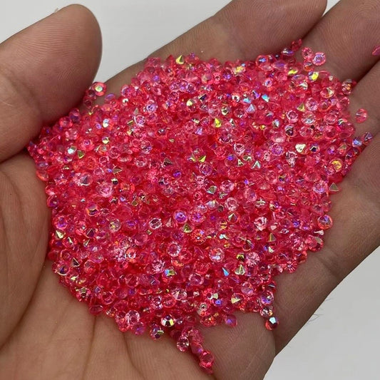 Watermelon Red AB 3mm Pointback Crystals
