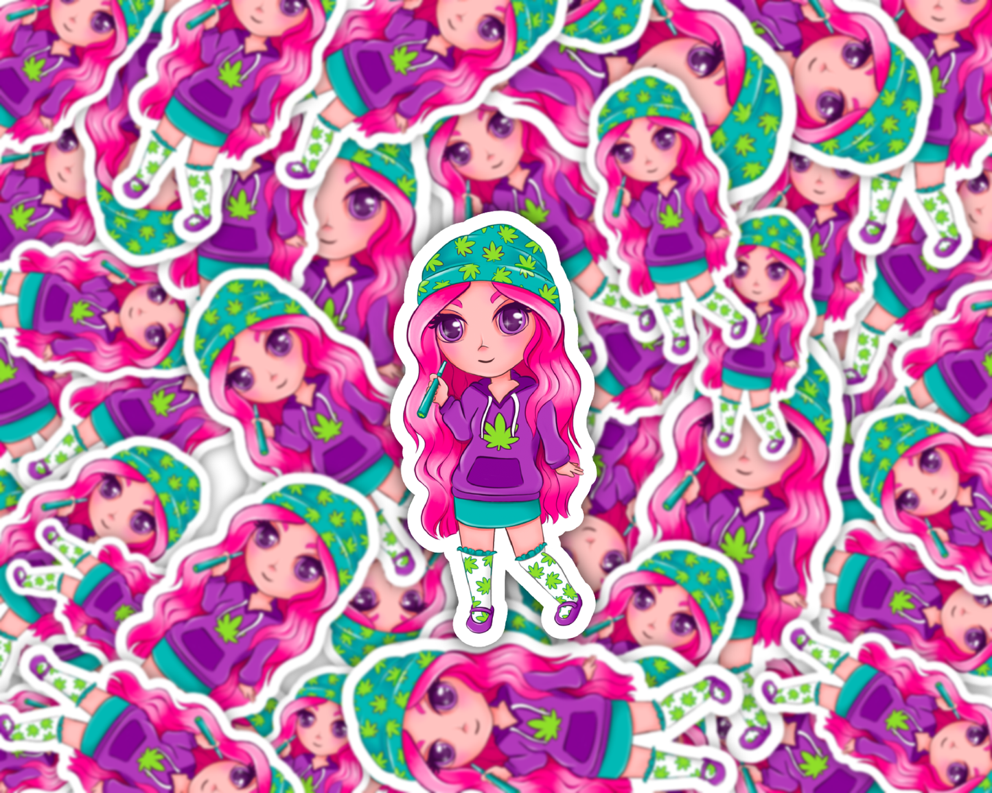 Galaxy Girl — Bubblegum Dream Vinyl Sticker