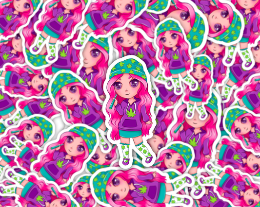 Galaxy Girl — Bubblegum Dream Vinyl Sticker