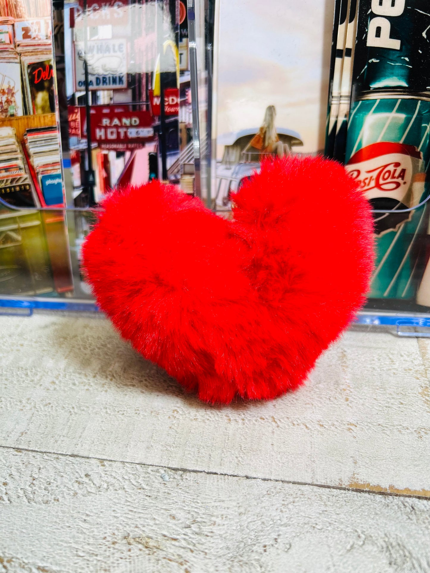 💖 Heart Pom Keychains