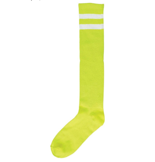 Neon Green Knee High Socks
