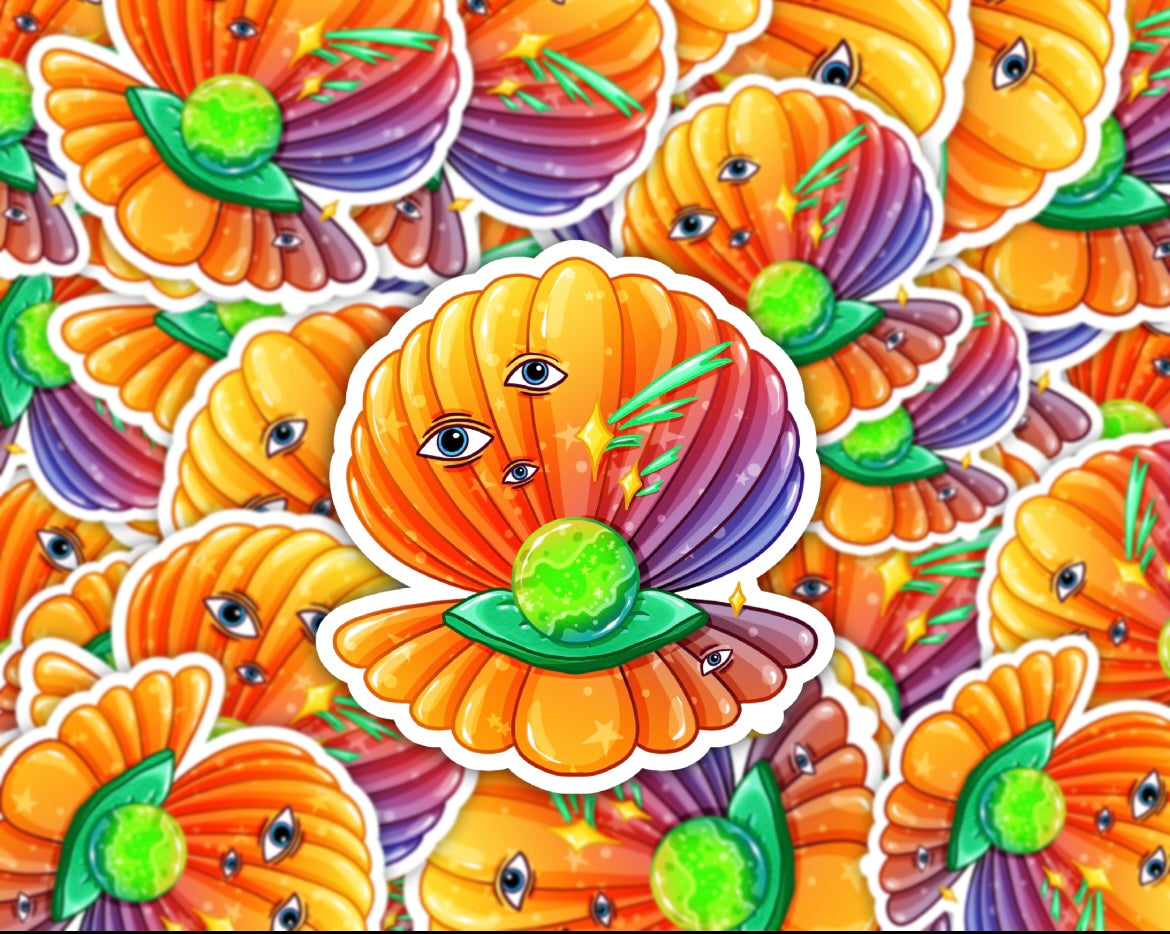 Cosmic Blossom Oracle Vinyl Sticker