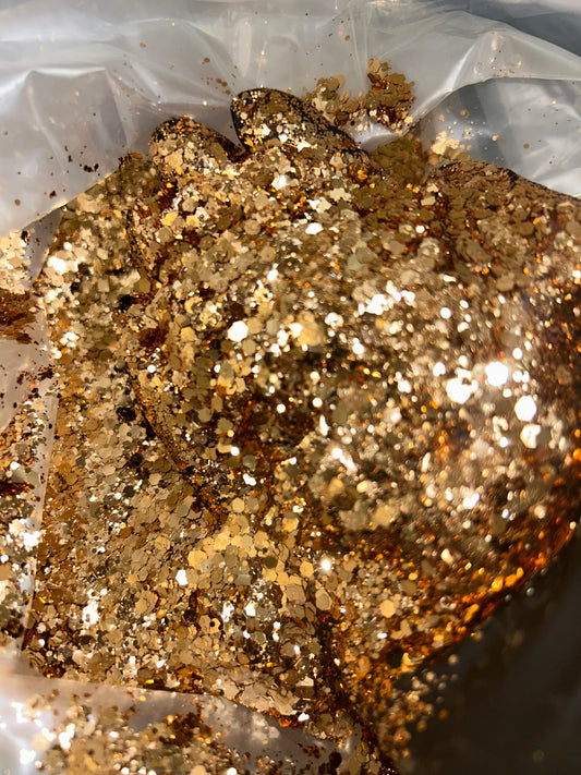 Gold Metallic Chunky Glitter