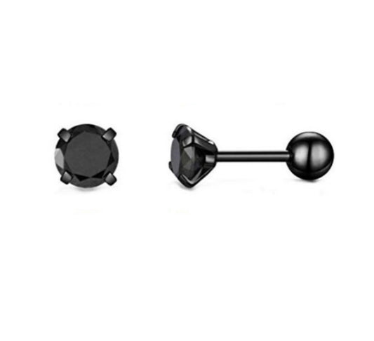 Black Gem Barbell – 16G / 6mm